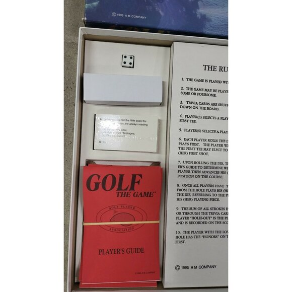 Golf The Game Board Game Man Cave Chance Trivia - Ready To Enjoy! VINTAGE 1995! - Picture 6 of 11